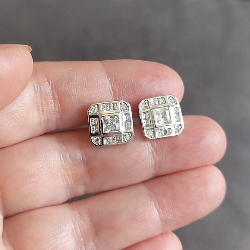 925 sterling silver stud earrings